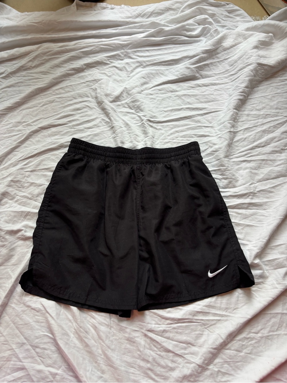 Nike Black Athletic Shorts with Swoosh